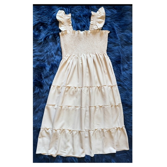 New! HILL HOUSE Ellie Nap Dress in Cream Nude - Picture 9 of 11